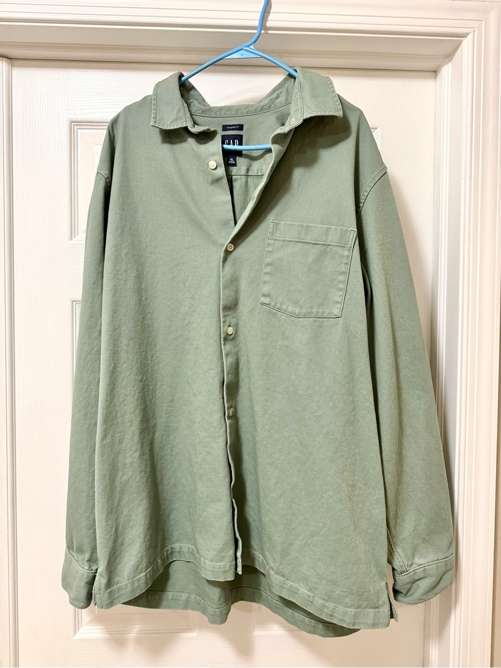 GAP Sage Green Cotton Twill Shirt